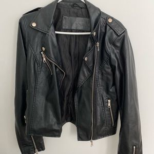 Faux leather jacket